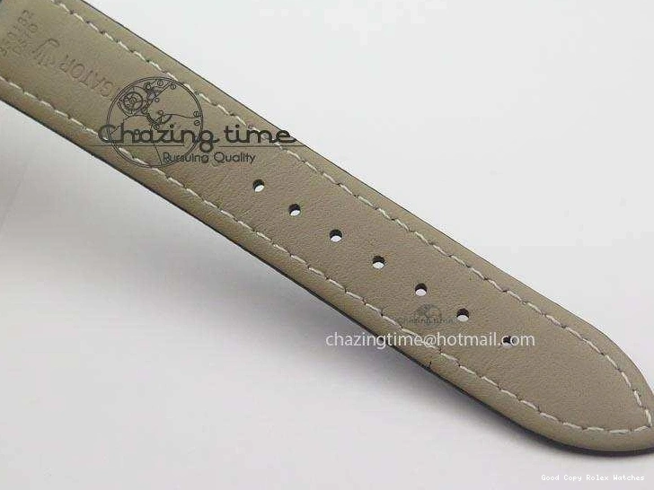 AAA Replica Watches YG On 3879 Numeral Black Leather Cellini Dial A Date Strap Black NewStyle Markers 0101